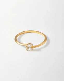 Edge of Ember Style | Marquise Solitaire Dainty Diamond Earring