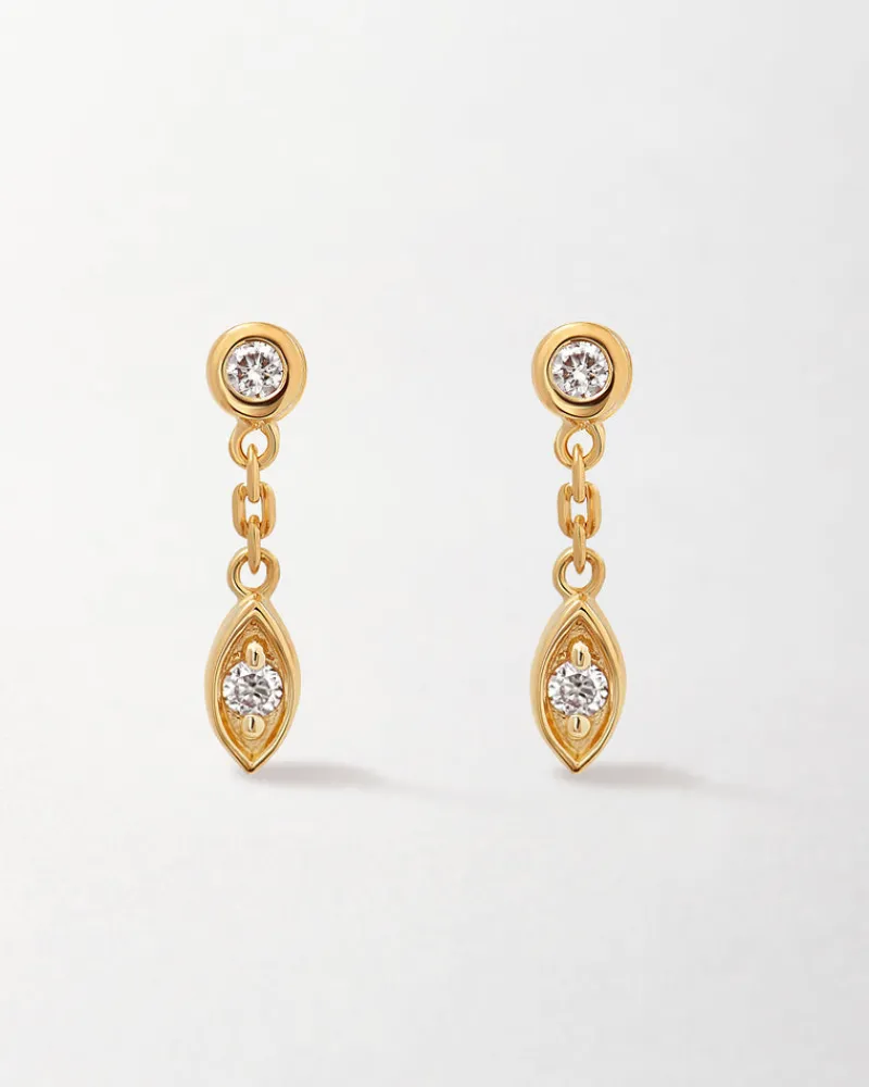 Edge of Ember Solid Gold & Diamonds | Style | Marquise Solitaire Diamond Necklace