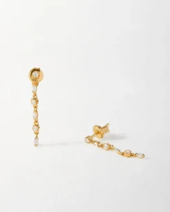 Edge of Ember Style | Marquise Solitaire Drop Diamond Earring