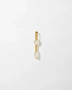 Edge of Ember Style | Marquise Solitaire Station Diamond Bracelet