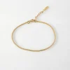 Edge of Ember Anklets | Mini Rolo Anklet - Gold