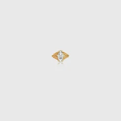Edge of Ember Piercing | Studs | Moon Diamond Piercing Earring