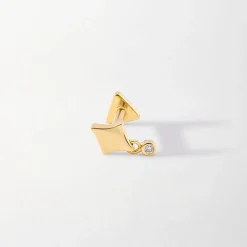 Edge of Ember Piercing | Studs | Moon Diamond Piercing Earring