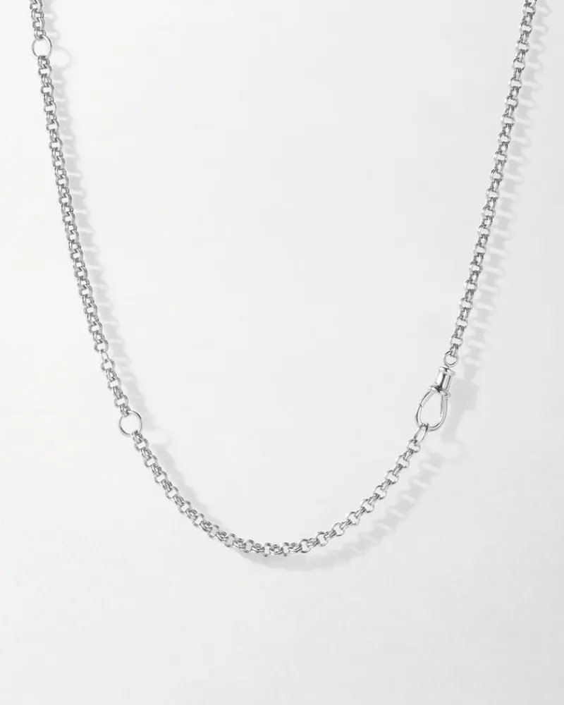 Edge of Ember Chain | Style | Necklace Extender - Silver