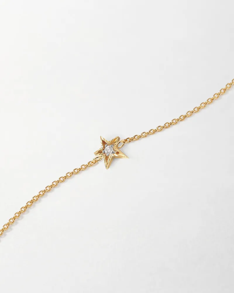 Edge of Ember Solid Gold & Diamonds | Style | North Star Diamond Necklace - Yellow Gold