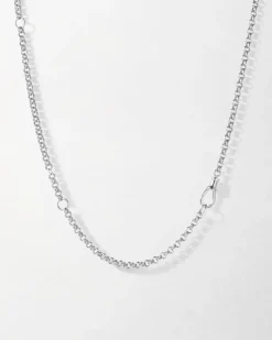 Edge of Ember Chain | Style | Paperclip Chain Necklace - Silver