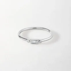 Edge of Ember Piercing | Huggies | Pavé Diamond Huggies - White Gold
