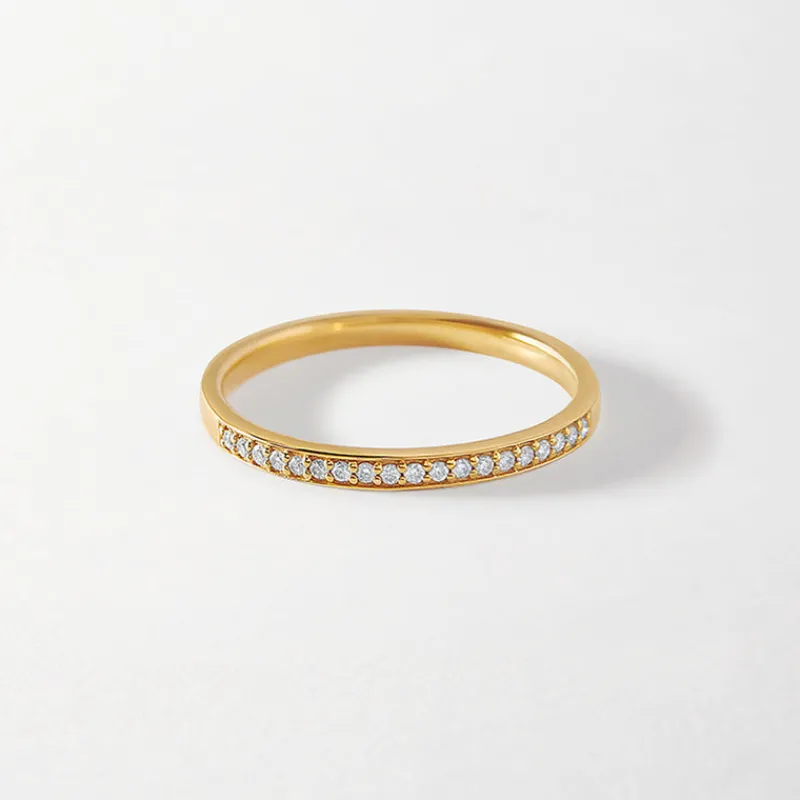 Edge of Ember Piercing | Huggies | Pavé Diamond Huggies - Yellow Gold