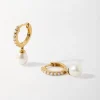 Edge of Ember All Rings | Pearl Diamond Trio Ring