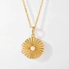 Edge of Ember Engravable | Radiant Pearl Locket Pendant - Gold