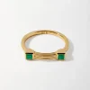 Edge of Ember Style | Ridge Green Onyx Stud Earrings