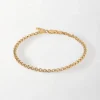 Edge of Ember Chain | Style | Rounded Box Chain Bracelet - Gold