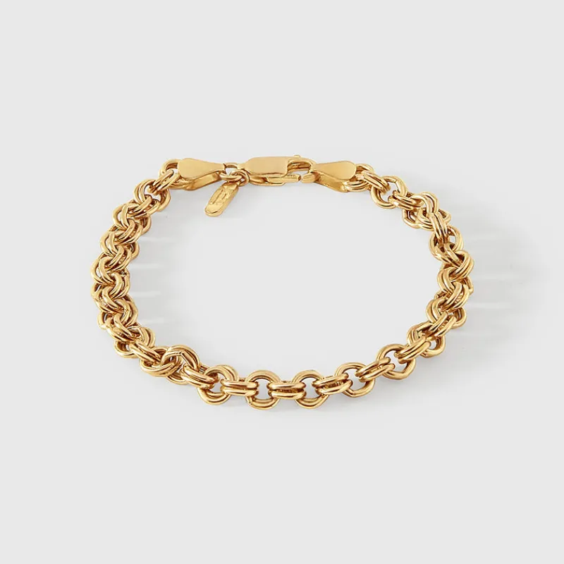 Edge of Ember Chain | Style | Rounded Box Chain Necklace - Gold