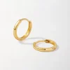 Edge of Ember Piercing | Huggies | Ruby Pavé Huggie Earrings