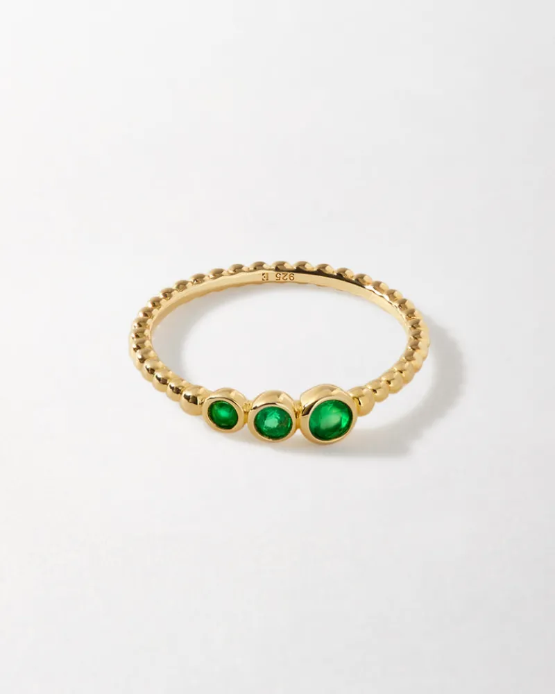 Edge of Ember Style | May Birthstone Jewellery | Serena Tennis Green & White Bracelet