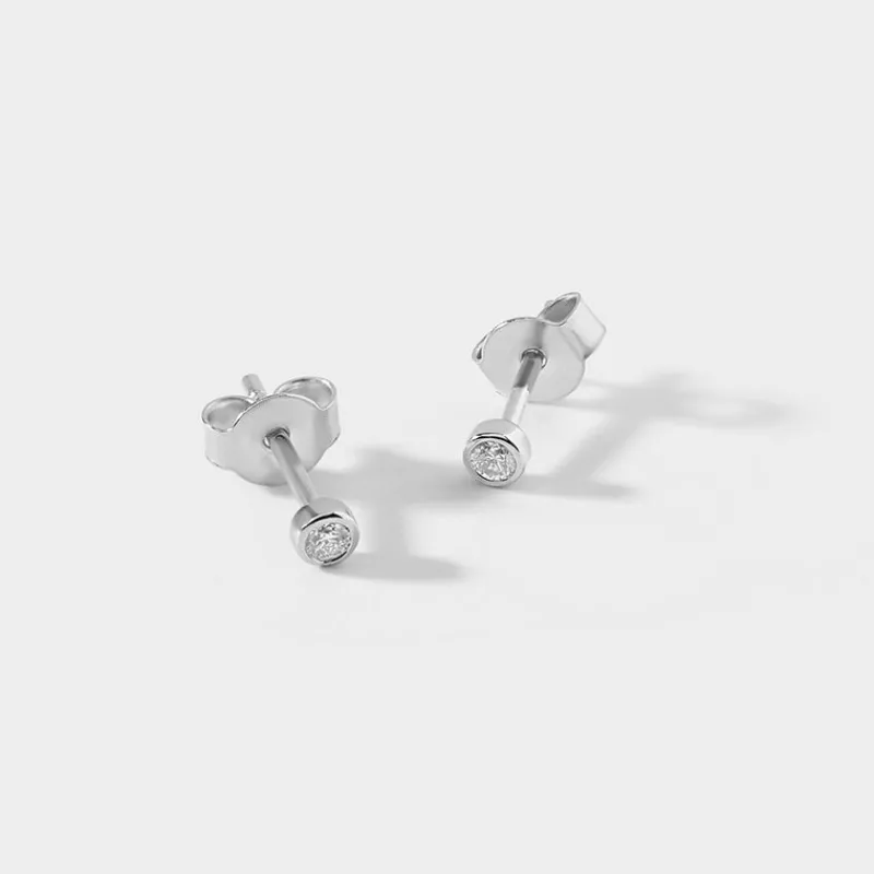 Edge of Ember Hoops | Style | Small Everyday Hoops - Silver