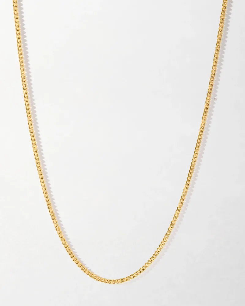 Edge of Ember Chain | Style | Snake Chain Necklace - Gold