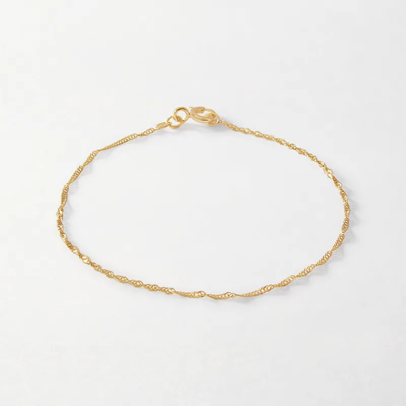 Edge of Ember Initial | Style | Solid Gold Initial Necklace