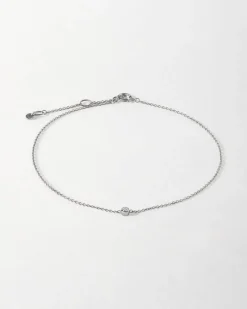 Edge of Ember Solid Gold & Diamonds | Style | Solitaire Diamond Necklace - White Gold