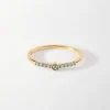 Edge of Ember Dainty | All Rings | Solitaire Diamond Ring - Yellow Gold