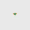 Edge of Ember Piercing | Studs | Sun Ray Emerald Piercing Earring
