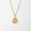 Edge of Ember Engravable | Textured Coin Pendant - Gold