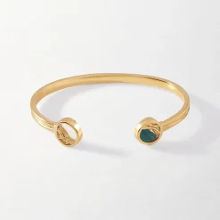 Edge of Ember Style | May Birthstone Jewellery | Textured Emerald Cuff