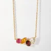 Edge of Ember Style | May Birthstone Jewellery | Toi Et Moi Green & White Necklace