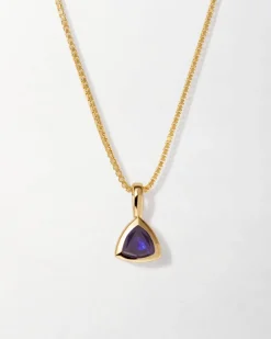 Edge of Ember Birthstones And Zodiac | Engravable | Virgo Zodiac Necklace