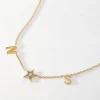 Edge of Ember Solid Gold & Diamonds | Initial | Your Heart Diamond Necklace