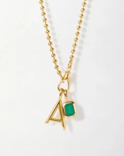 Edge of Ember Birthstones And Zodiac | Engravable | Zodiac Birthstone Necklace